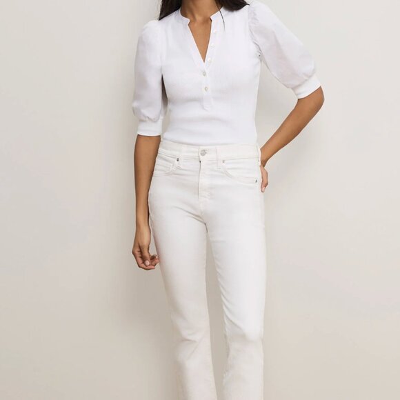 Veronica Beard Coralee Puff-Sleeve Top - Picture 5 of 5